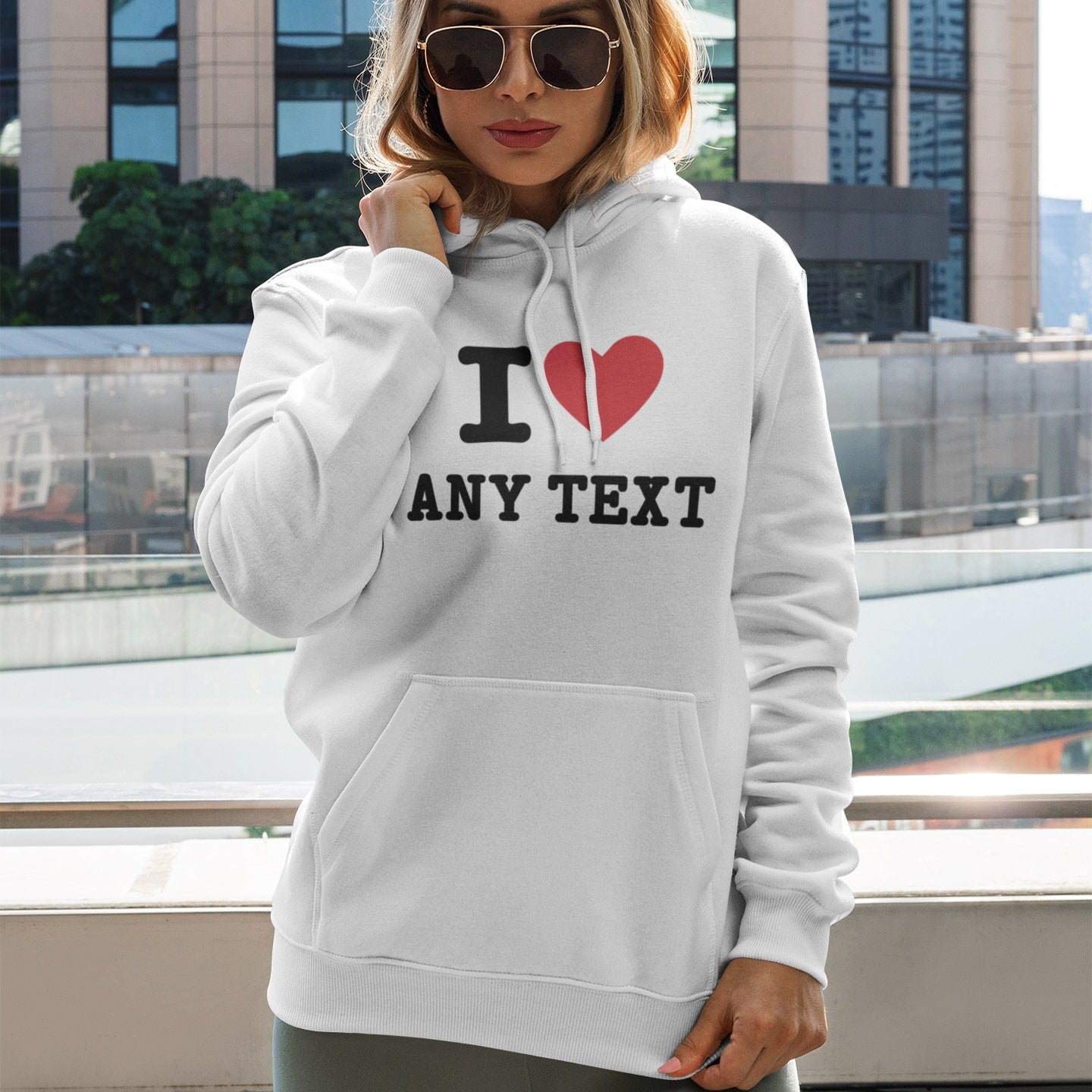 Personalised I Heart Hoodie - Topbootee