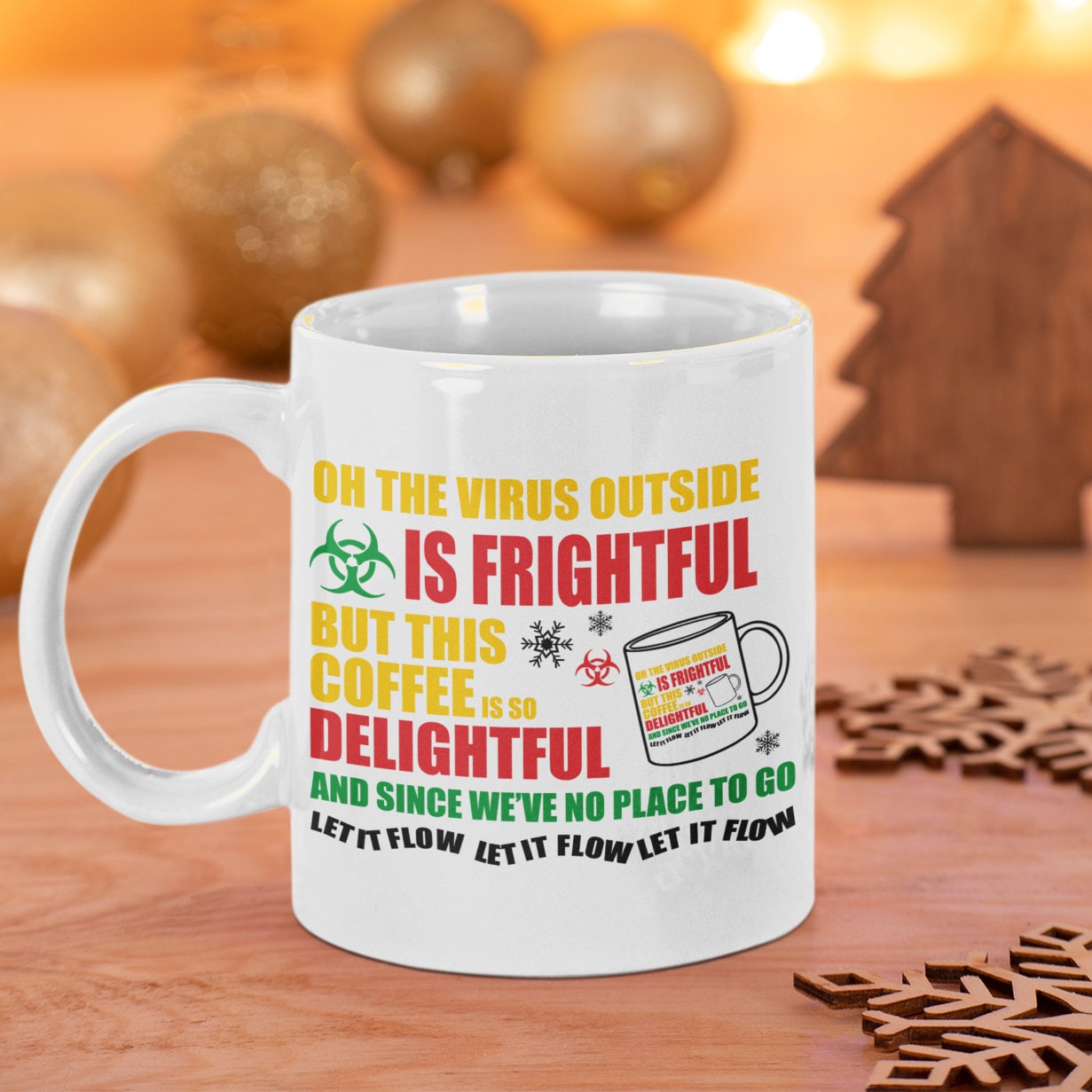 Coffee so Delightful - Funny Christmas Mug for 2020 Lockdown Secret Santa Gift - Topbootee
