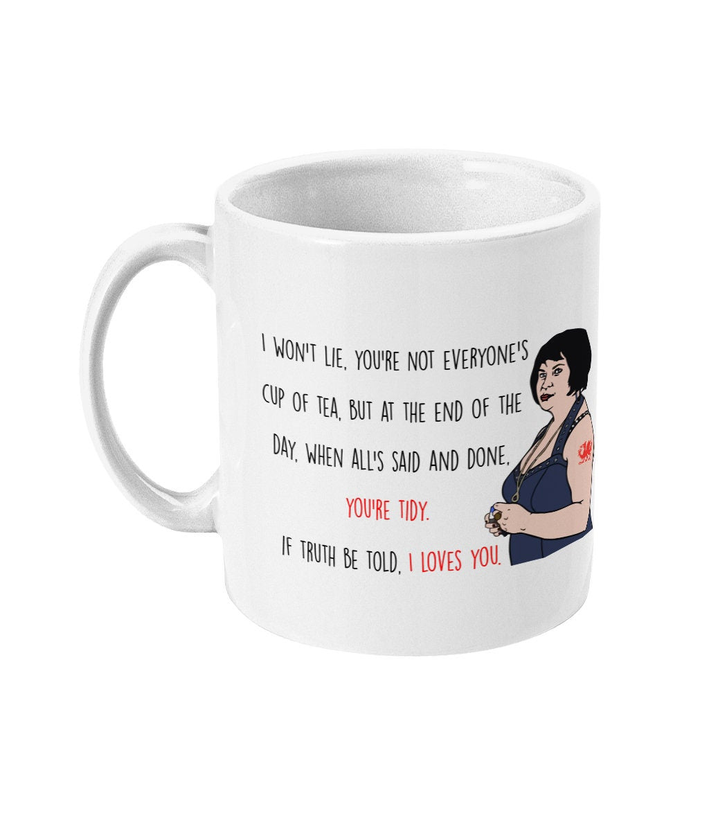 Nessa I loves you Mug Funny Alternative Cup gift, Lover, Boyfriend, Girlfriend, Valentines, Same Day and Free Dispatch - Topbootee