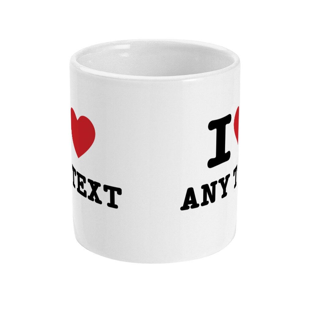 Personalised I heart Mug - Topbootee