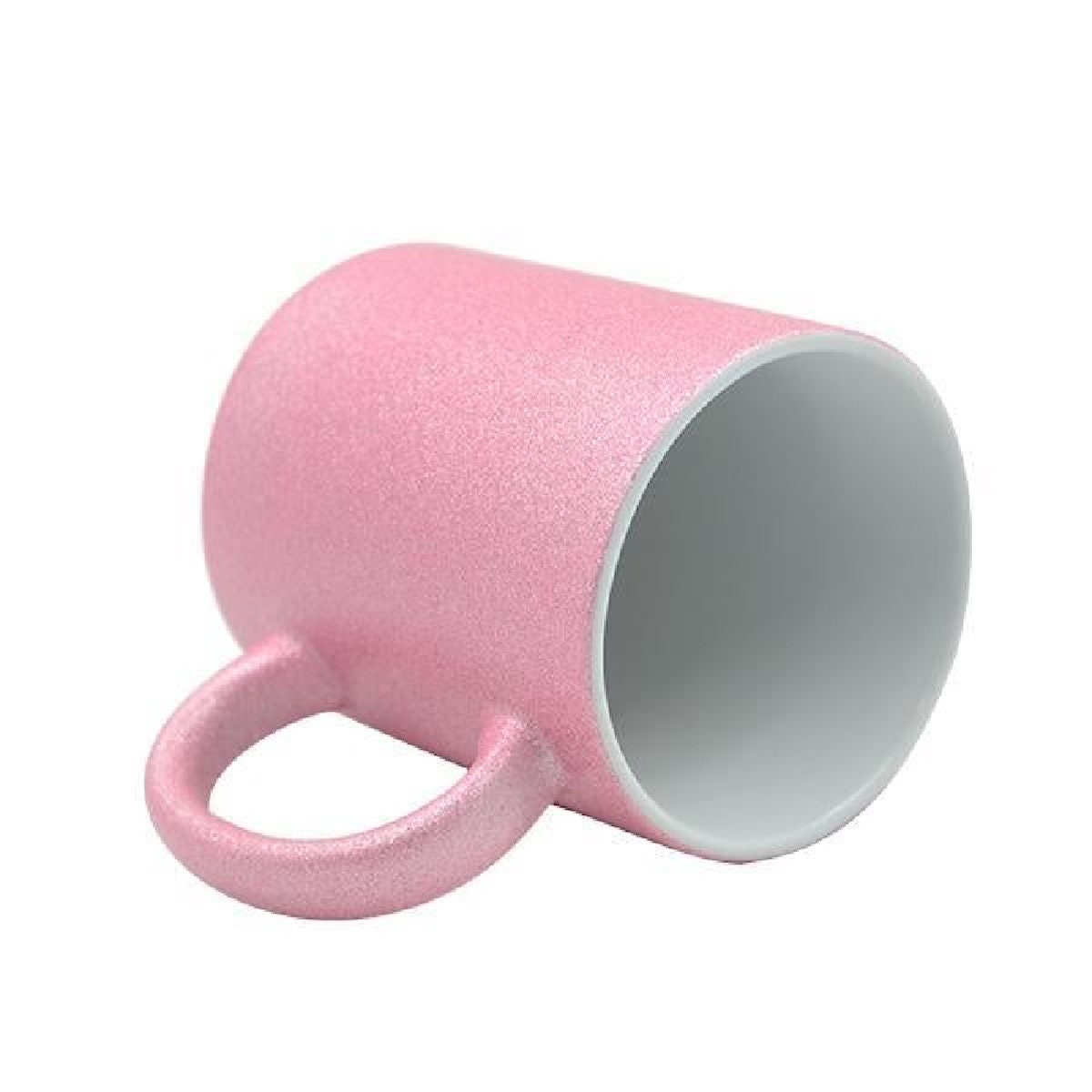 Personalised Pink Glitter Mugs - Same Day Dispatch - Great Novelty Gift Idea for Birthday, Wedding, Valentines, Customise with your text - Topbootee