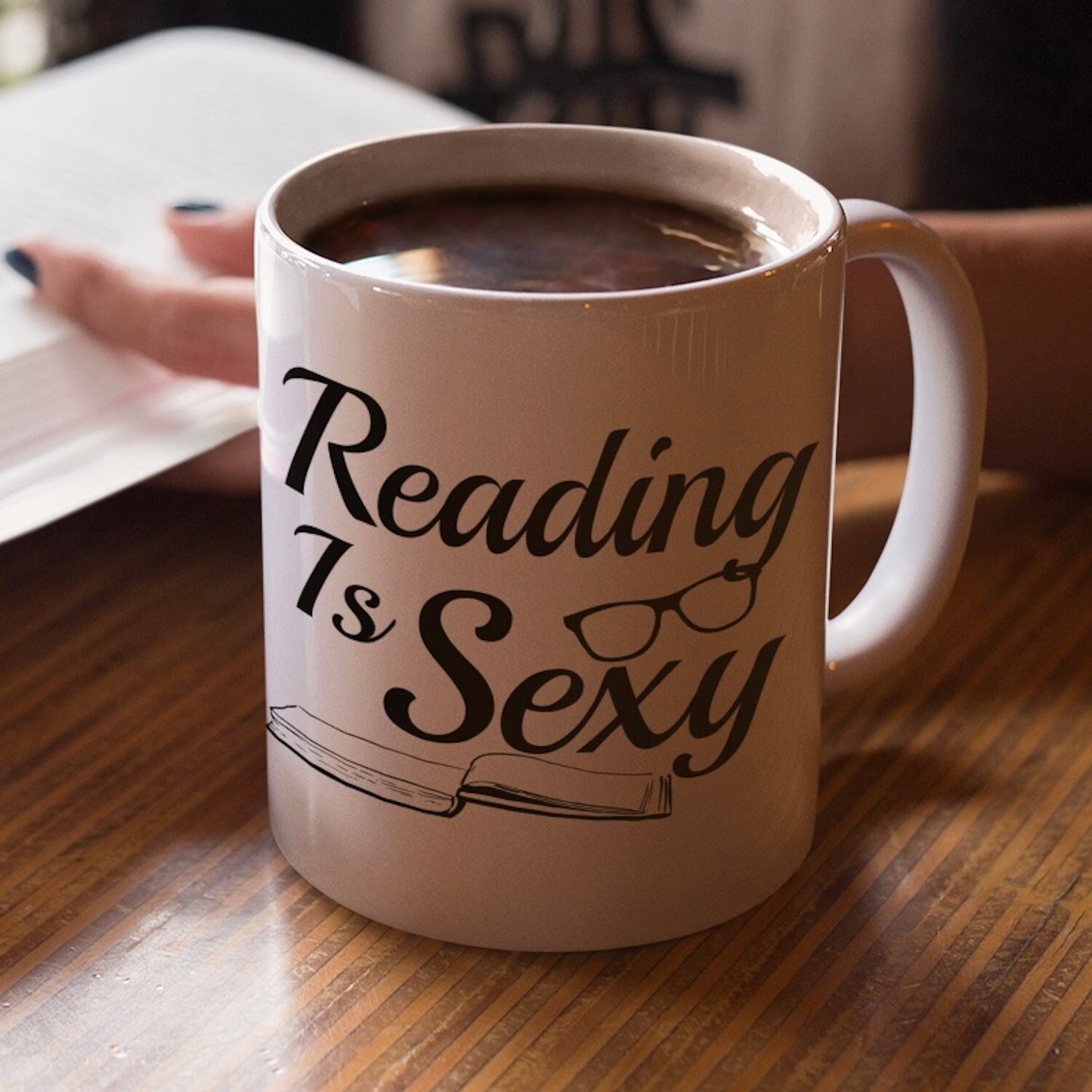 Reading is Sexy Mug, Teachers Mug, Librarian Cup, Readers Gift, Book Lover, Holiday, Relaxation, Staycation, Vacation Free Same Day Dispatch - Topbootee