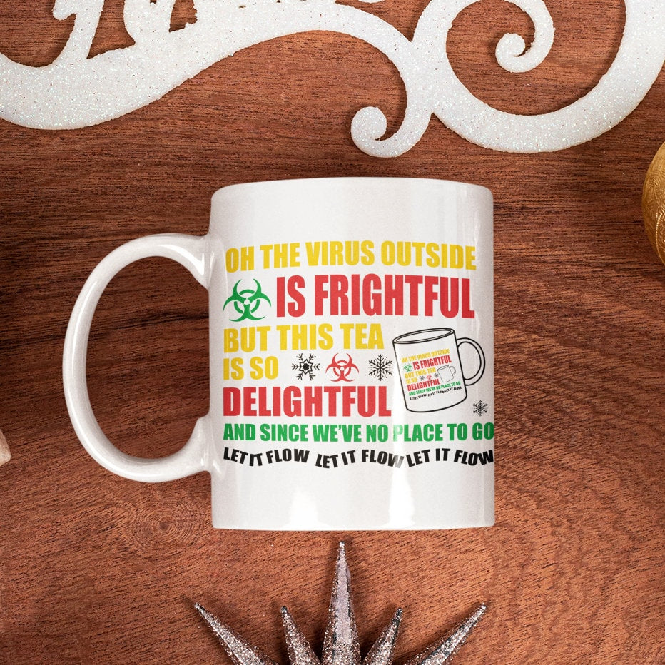 Tea so Delightful - Funny Christmas Mug for 2020 Virus Lockdown Secret Santa Gift Same Day and Free Dispatch Keepsake - Topbootee