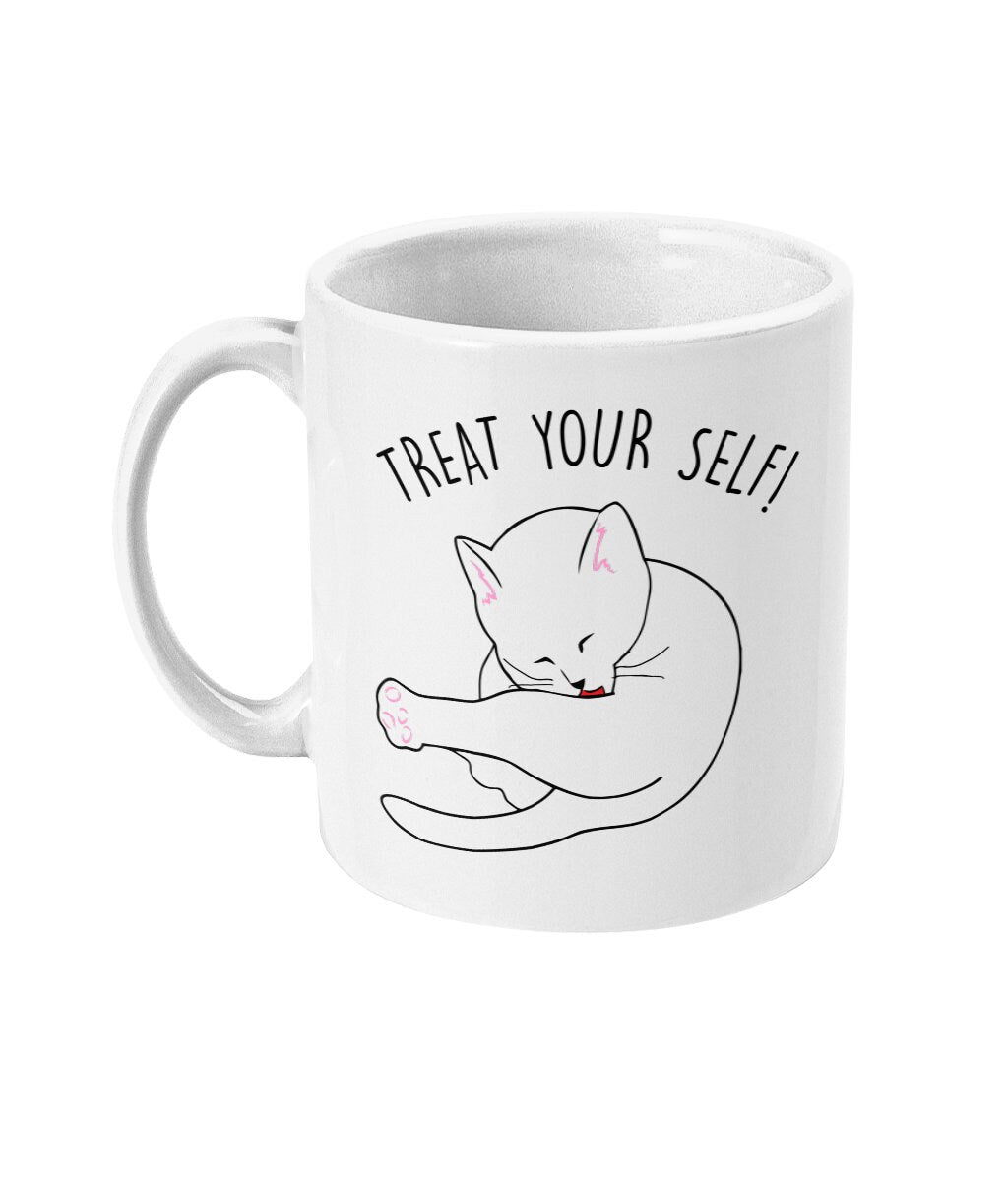 Treat Your Self Mug - Funny alternative Gift - Fast Dispatch - Topbootee