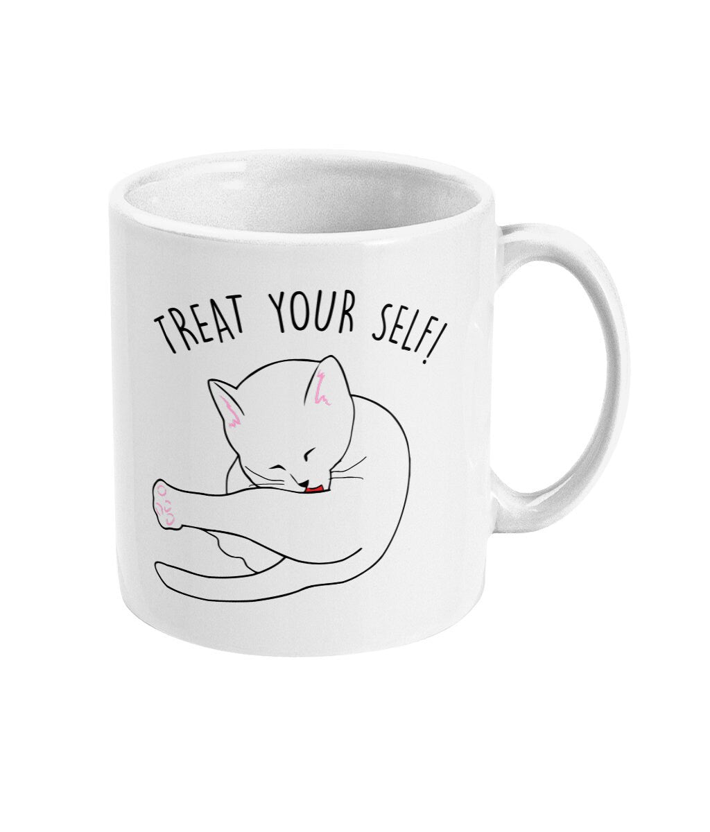 Treat Your Self Mug - Funny alternative Gift - Fast Dispatch - Topbootee