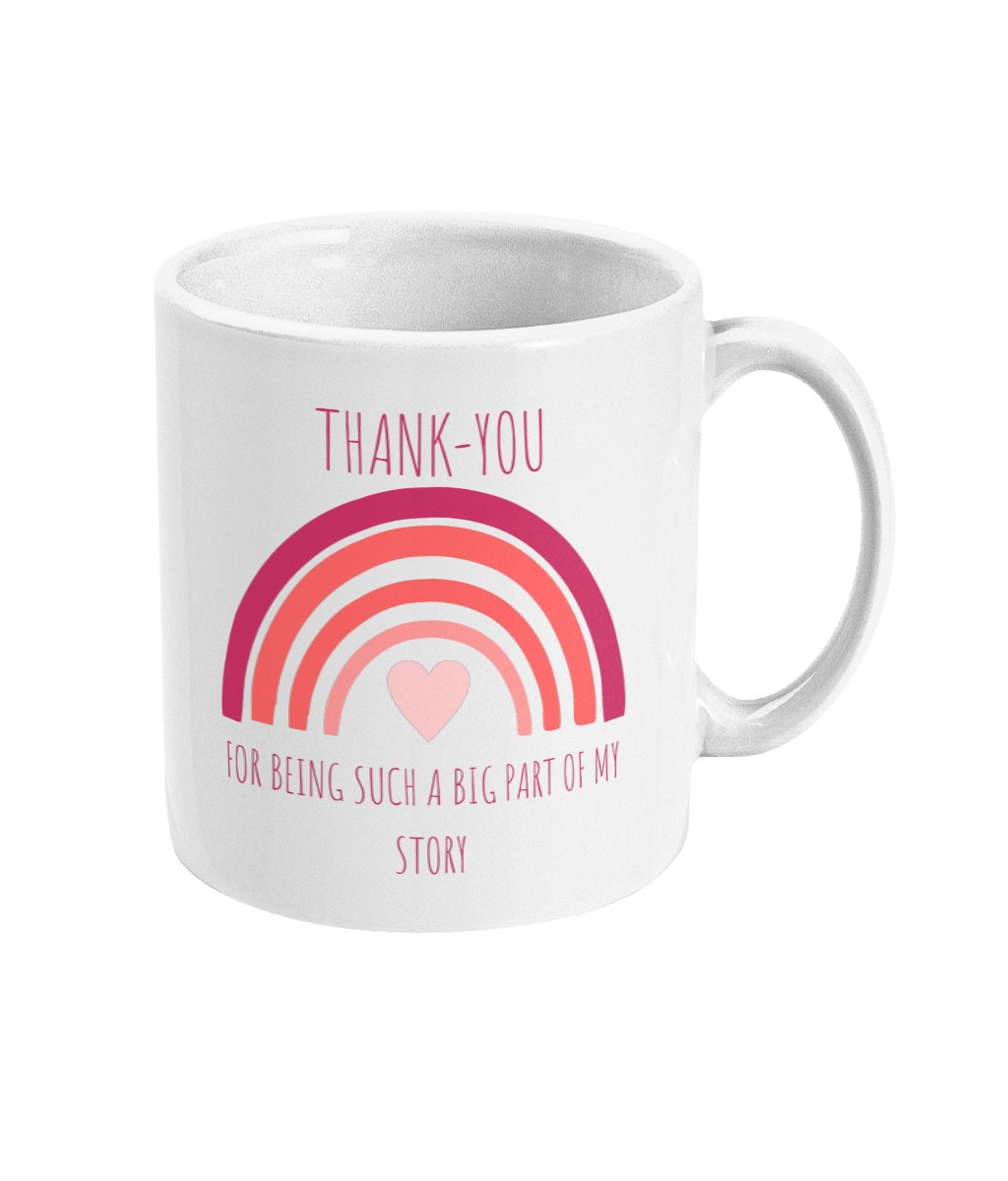 Personalised Thankyou Teacher Mug - Perfect End of Term Gift for Teacher & Teaching Assistance - 4 Colour's - Same Day Free Dispatch - Topbootee