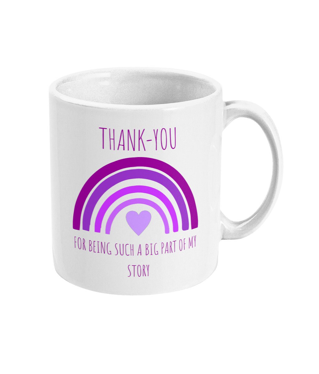 Personalised Thankyou Teacher Mug - Perfect End of Term Gift for Teacher & Teaching Assistance - 4 Colour's - Same Day Free Dispatch - Topbootee
