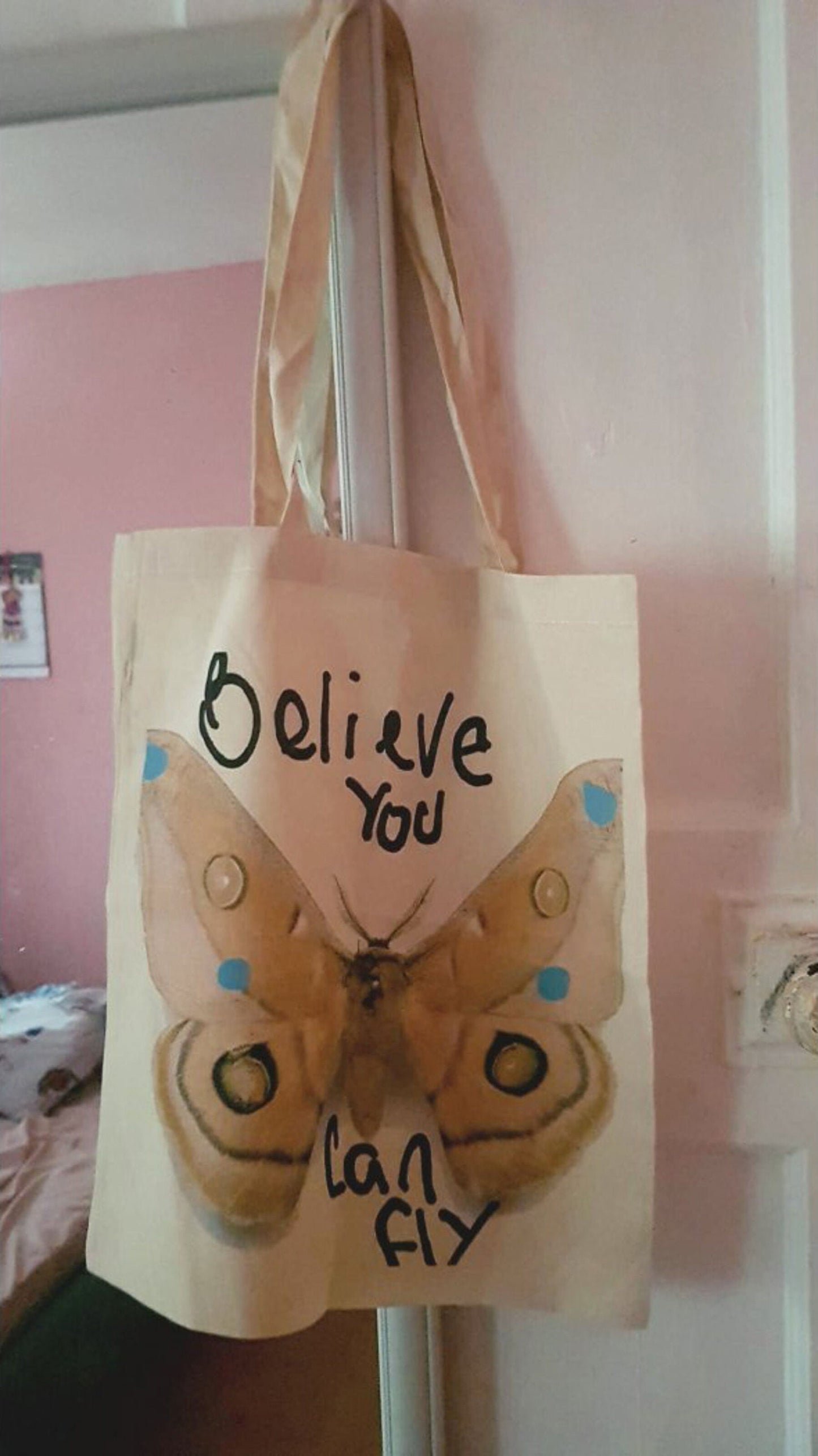 Personalised Bag Natural Cotton Jute - Send us your picture or any text you would like printing, size 42 x 38 with long handles - Topbootee