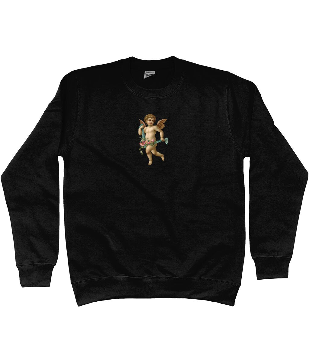 Love Cherub Angel Design Sweatshirt - trending design - fast free shipping - Topbootee