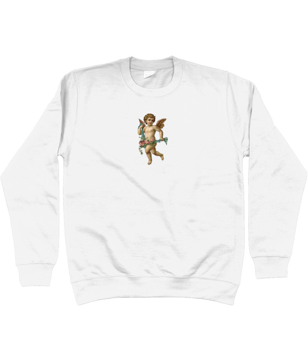 Love Cherub Angel Design Sweatshirt - trending design - fast free shipping - Topbootee