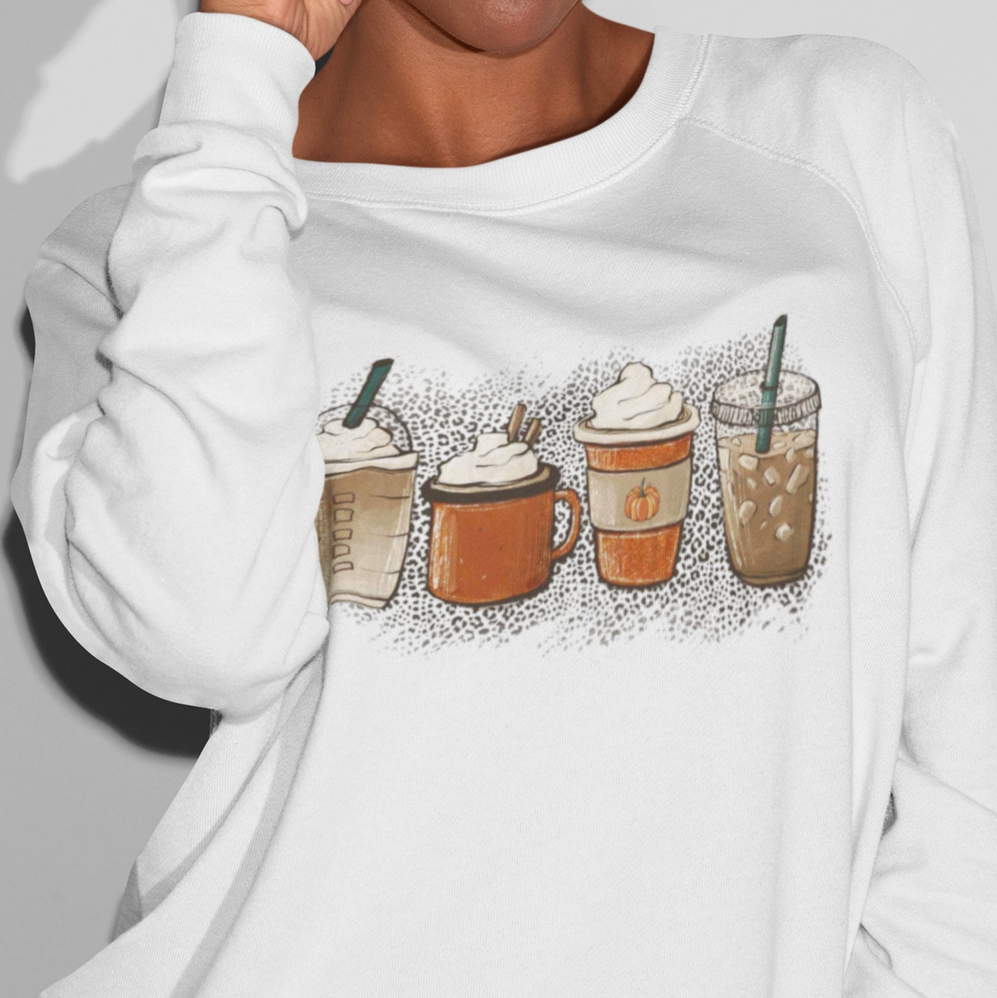 Pumpkin Spice Autumn Sweatshirt - Autumn is coming -Vall Vibes Jumper  - Fast Free Dispatch - printed in the UK - Topbootee