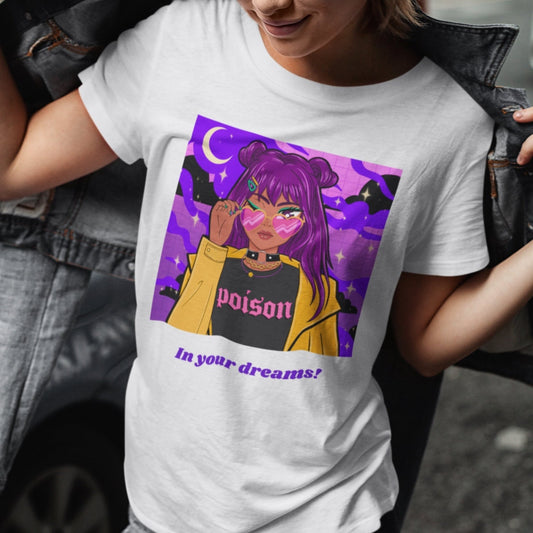 Anime T-shirt Poison Design Kawaii - Topbootee