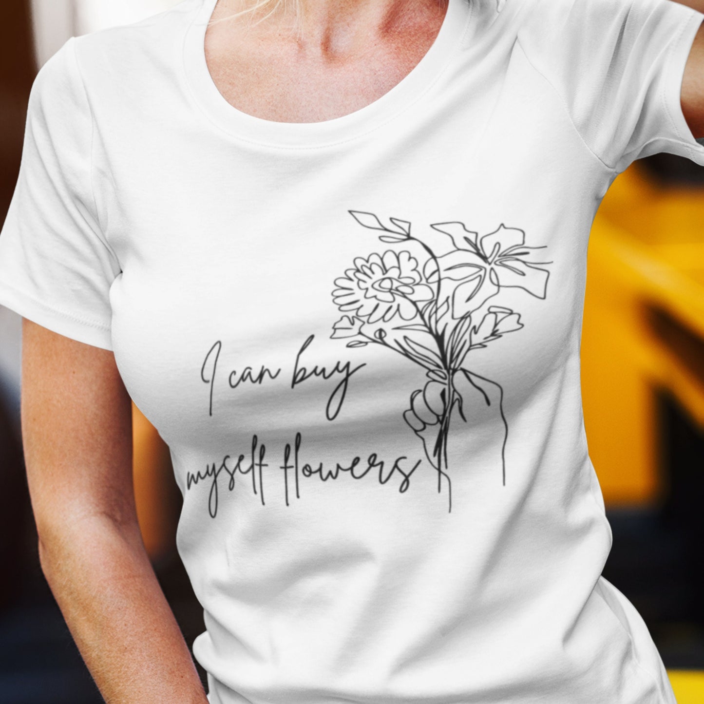 I can buy myself flowers T-shirt, Miley inspired girl power Tee, Digitally Printed for Smooth finish, Fast and Free Dispatch - Topbootee