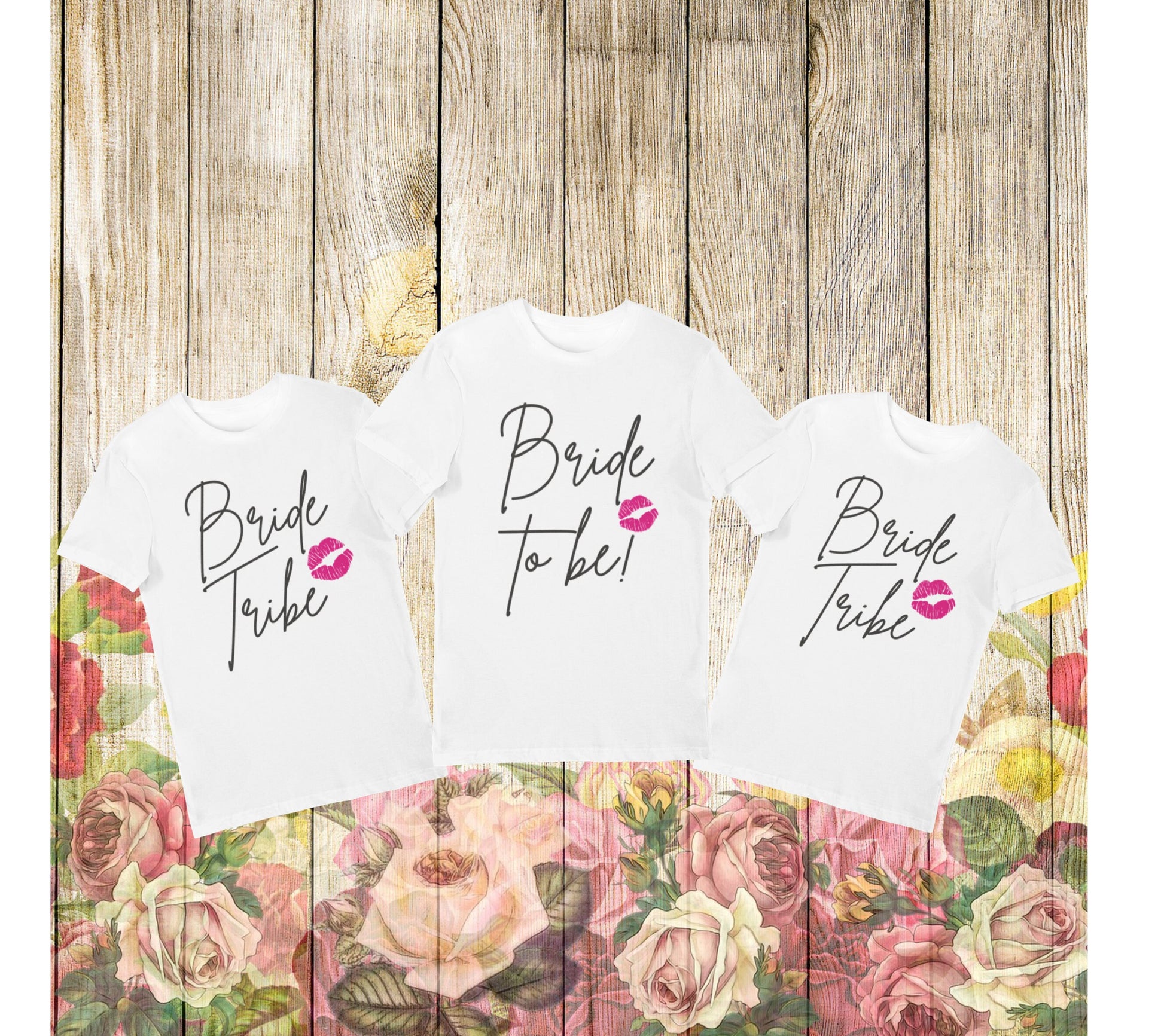 Hen Party Lips t-shirts - Hen party Tee's for the Bride Tribe- Bridal Party Shirts -Tops for Hen Party - Fast and Free Same Day Dispatch - Topbootee
