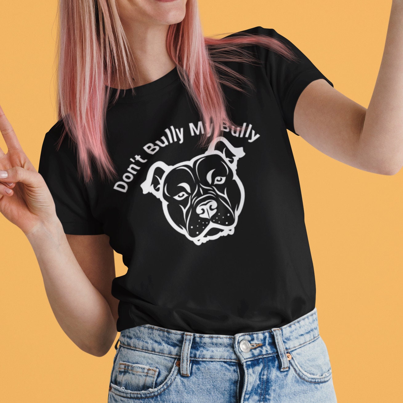 Don't Bully My Bully T Shirt - Topbootee