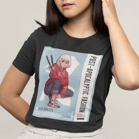 Post Apocalyptic Fashion T Shirt - Japanese inspired clothing Digital Print Same Day Free Dispatch Cool, Retro Streetwear - Topbootee
