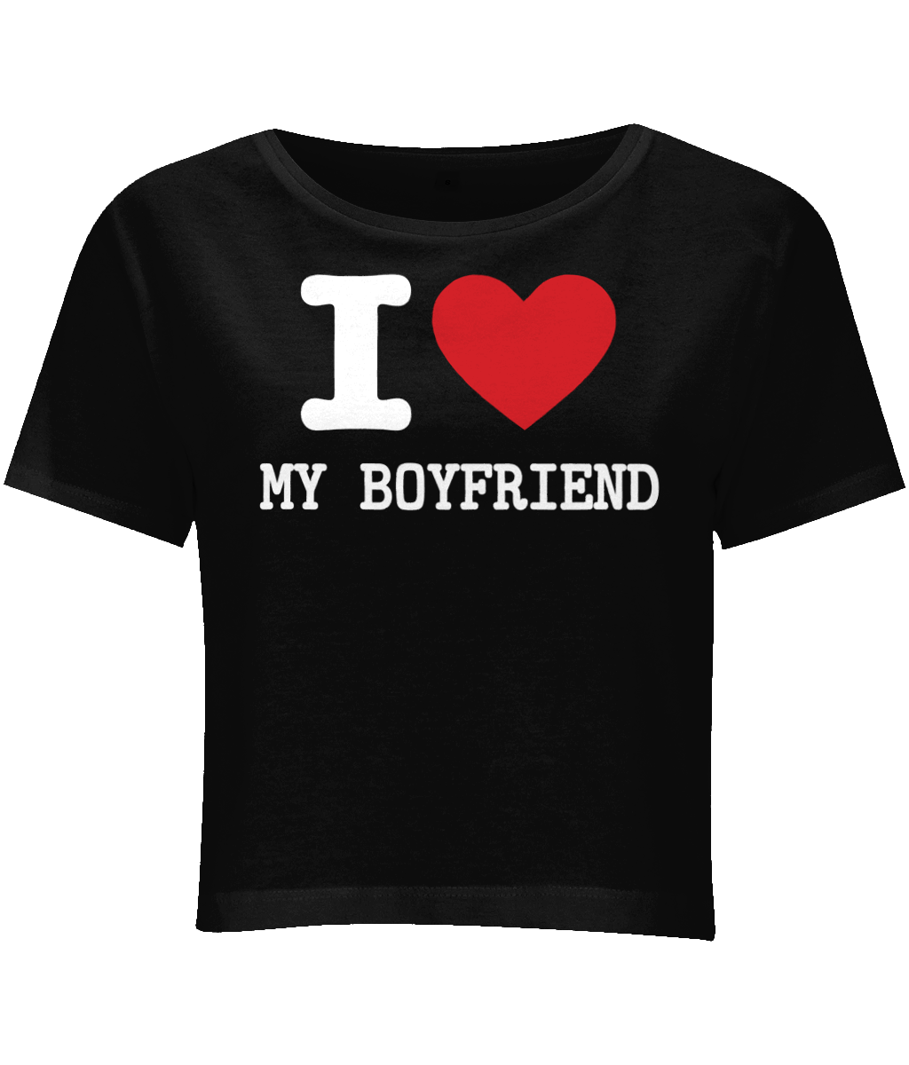 I heart my boyfriend crop - Topbootee