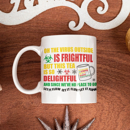 Tea so Delightful - Funny Christmas Mug for 2020 Virus Lockdown Secret Santa Gift Same Day and Free Dispatch Keepsake