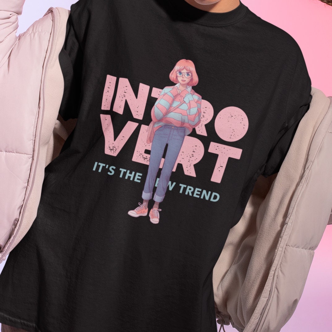 Introvert Kawaii Anime  T Shirt Top Japanese inspired tee - it's the new trend!