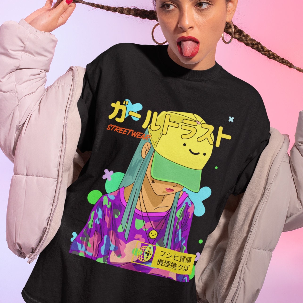 Japanese Inspired Streetwear - Kawaii Anime T Shirt Top