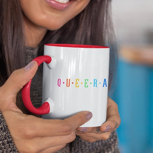 Queer AF Mug, Lesbian, Gay Pride Cup, LGBTQ, Proud, Same Sex, Gift for Him, Her, Friend, Colleague, Love is Love, Same Day Free Dispatch - Topbootee