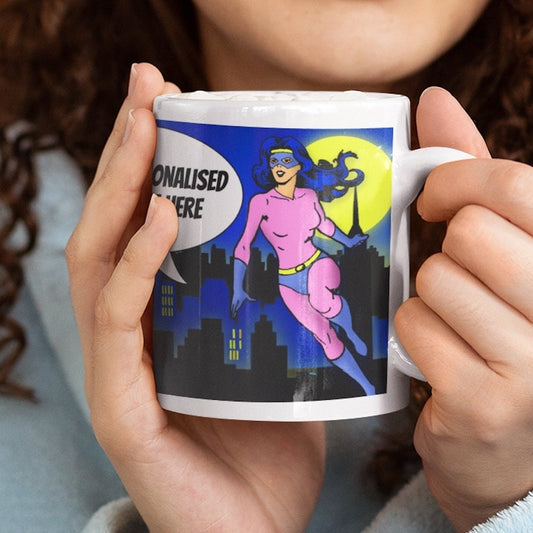 Personalised Supergirl Mug Same Day and Free Dispatch - Topbootee