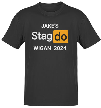 Personalised Stag Do T Shirts Po*n Hub - Stag Tee's for the Groom Stag Night -Tops for Stag do Groomsmen T-shirt-  Bachelor Party - Topbootee