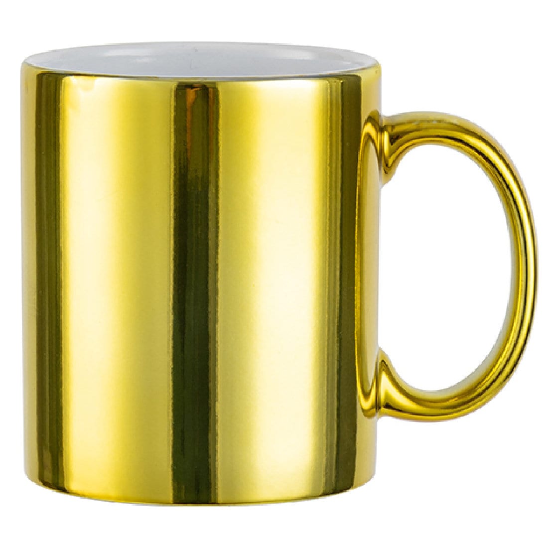 Personalised Gold Metallic Mug -  Same Day Dispatch - Great Novelty Gift Idea for Birthday, Wedding, Funny, Customise with your text - Topbootee