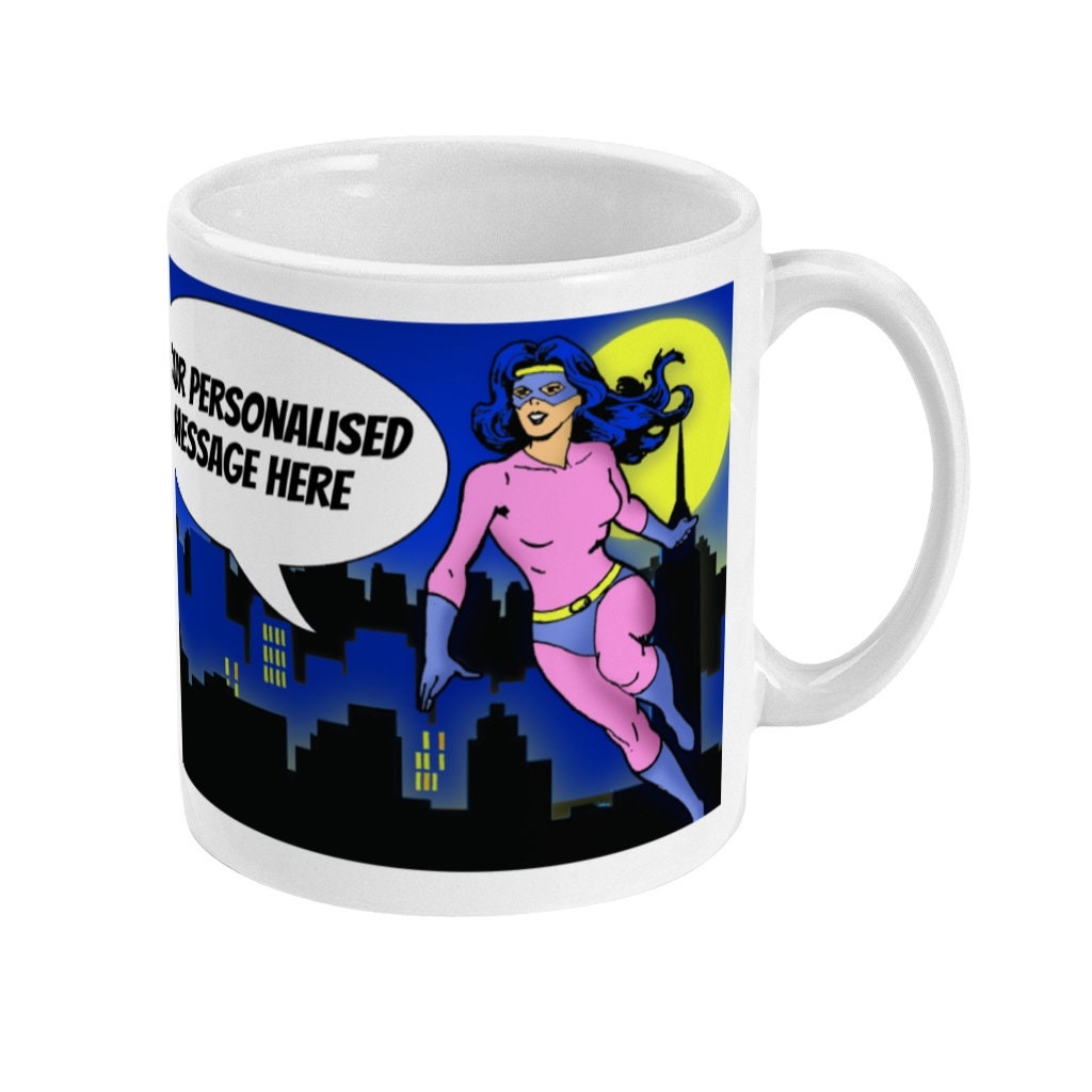Personalised Supergirl Mug Same Day and Free Dispatch - Topbootee