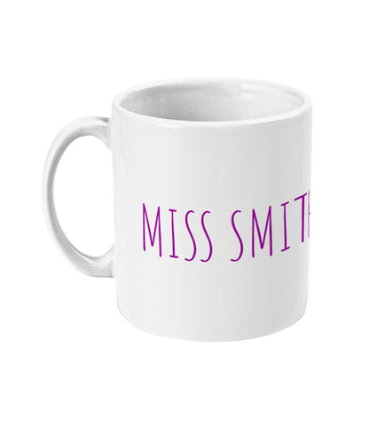 Personalised Thankyou Teacher Mug - Perfect End of Term Gift for Teacher & Teaching Assistance - 4 Colour's - Same Day Free Dispatch - Topbootee