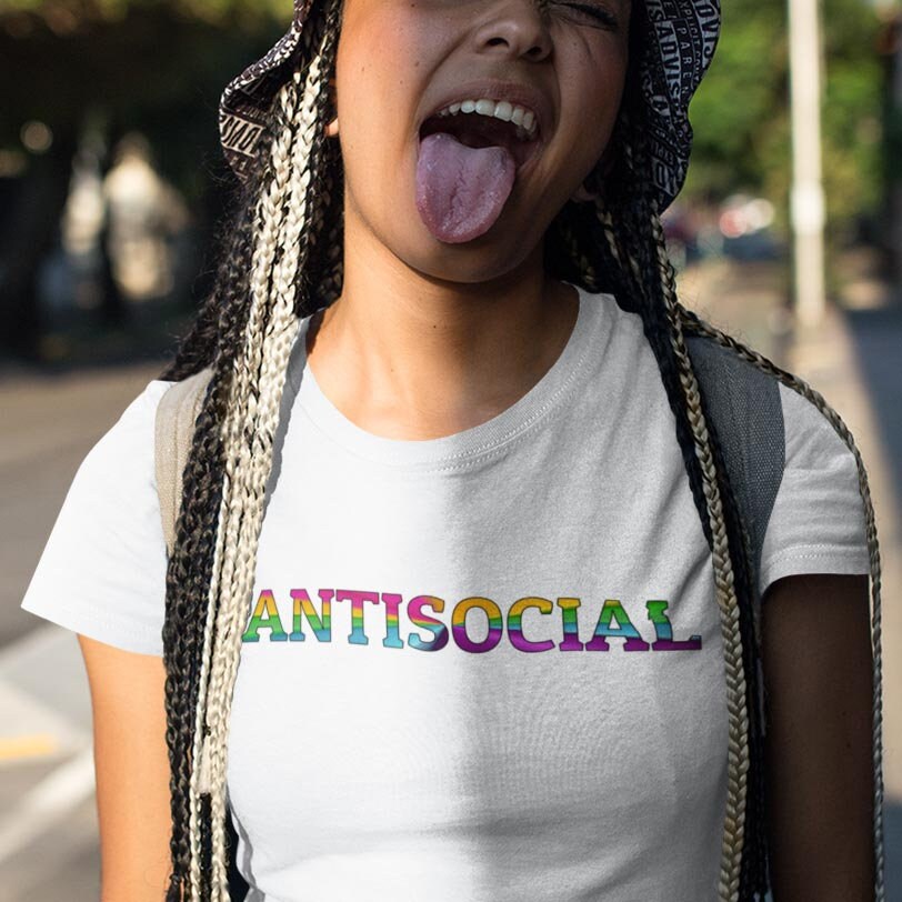 Antisocial T Shirt LGBT - Topbootee