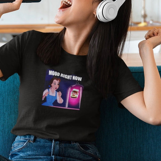 Mood Right Now Nutella t-shirt - Fashion  design - Digitally Printed  T-shirt - Statement top - Topbootee