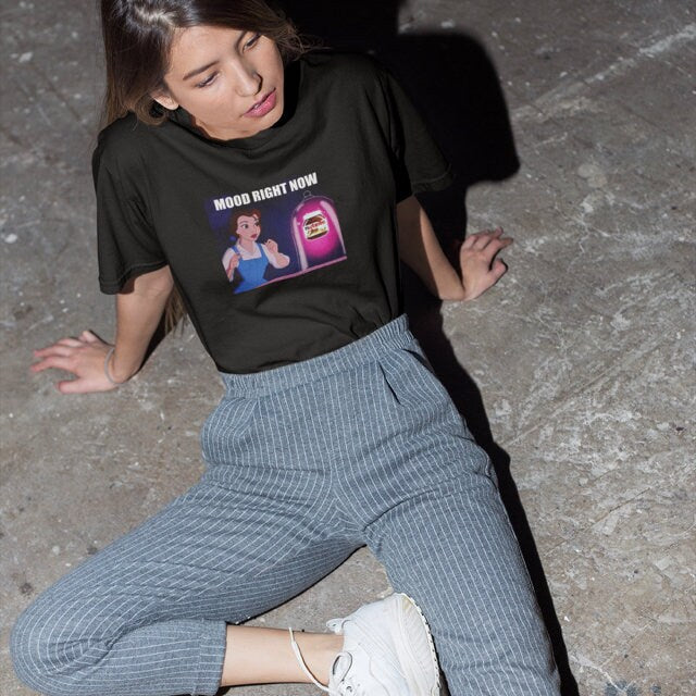 Mood Right Now Nutella t-shirt - Fashion  design - Digitally Printed  T-shirt - Statement top - Topbootee