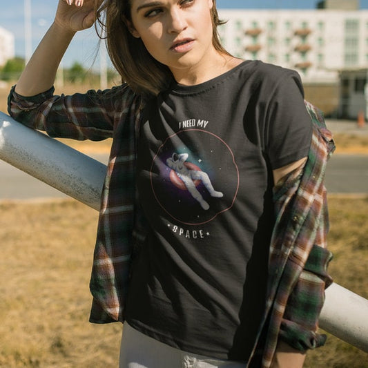 Need My Space T Shirt Top - Unisex t-shirt - Funny Space play on words design - Digitally Printed Social Distancing t-shirt - Topbootee