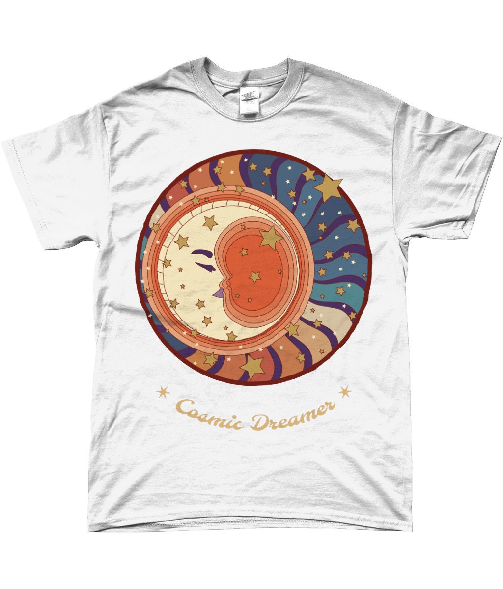 Mystic Cosmic dreamer Tee- Astrology tee - Free Fast Same day Dispatch - Topbootee