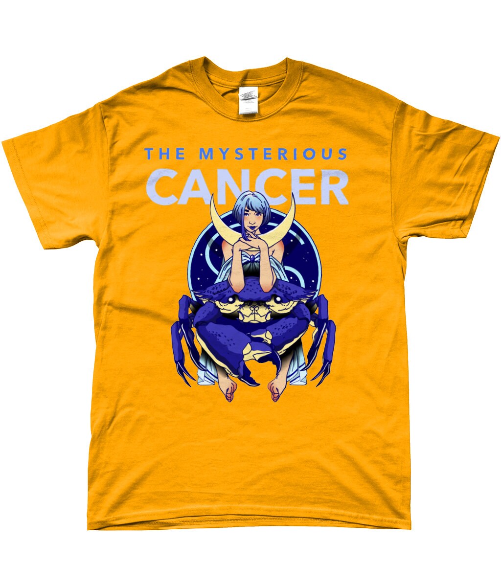 Star sign Mysterious cancer- Zodiac Tee- Same Day Free Fast Dispatch - Topbootee