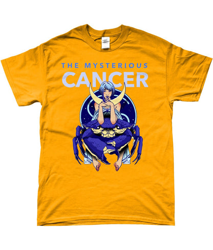 Star sign Mysterious cancer- Zodiac Tee- Same Day Free Fast Dispatch - Topbootee