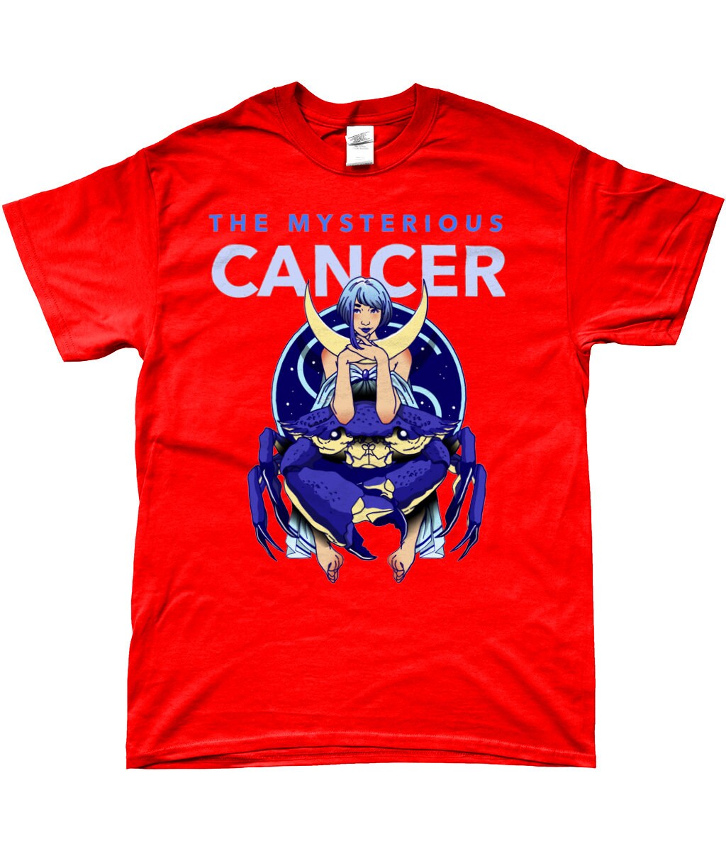 Star sign Mysterious cancer- Zodiac Tee- Same Day Free Fast Dispatch - Topbootee