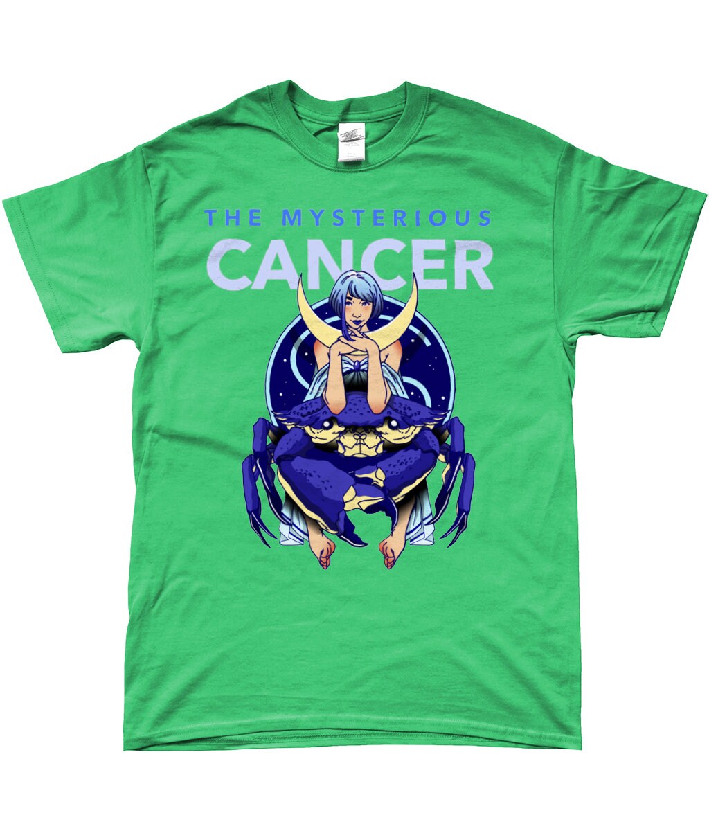 Star sign Mysterious cancer- Zodiac Tee- Same Day Free Fast Dispatch - Topbootee