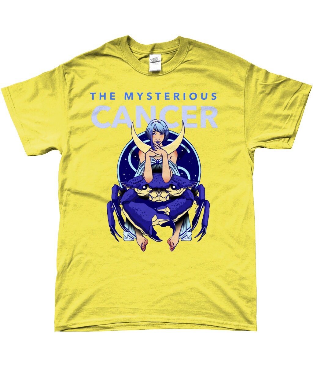 Star sign Mysterious cancer- Zodiac Tee- Same Day Free Fast Dispatch - Topbootee