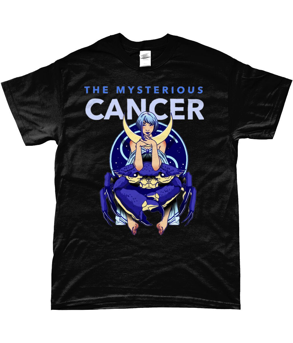 Star sign Mysterious cancer- Zodiac Tee- Same Day Free Fast Dispatch - Topbootee